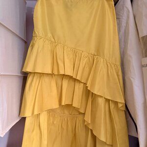 Cynthia Rowley Asymmetrical Ruffle Skirt – Yellow – Size 2